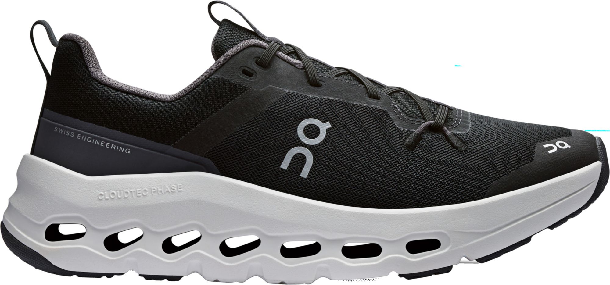 On Kids' Grade School Cloudleap Shoes, Size 4, Black/White