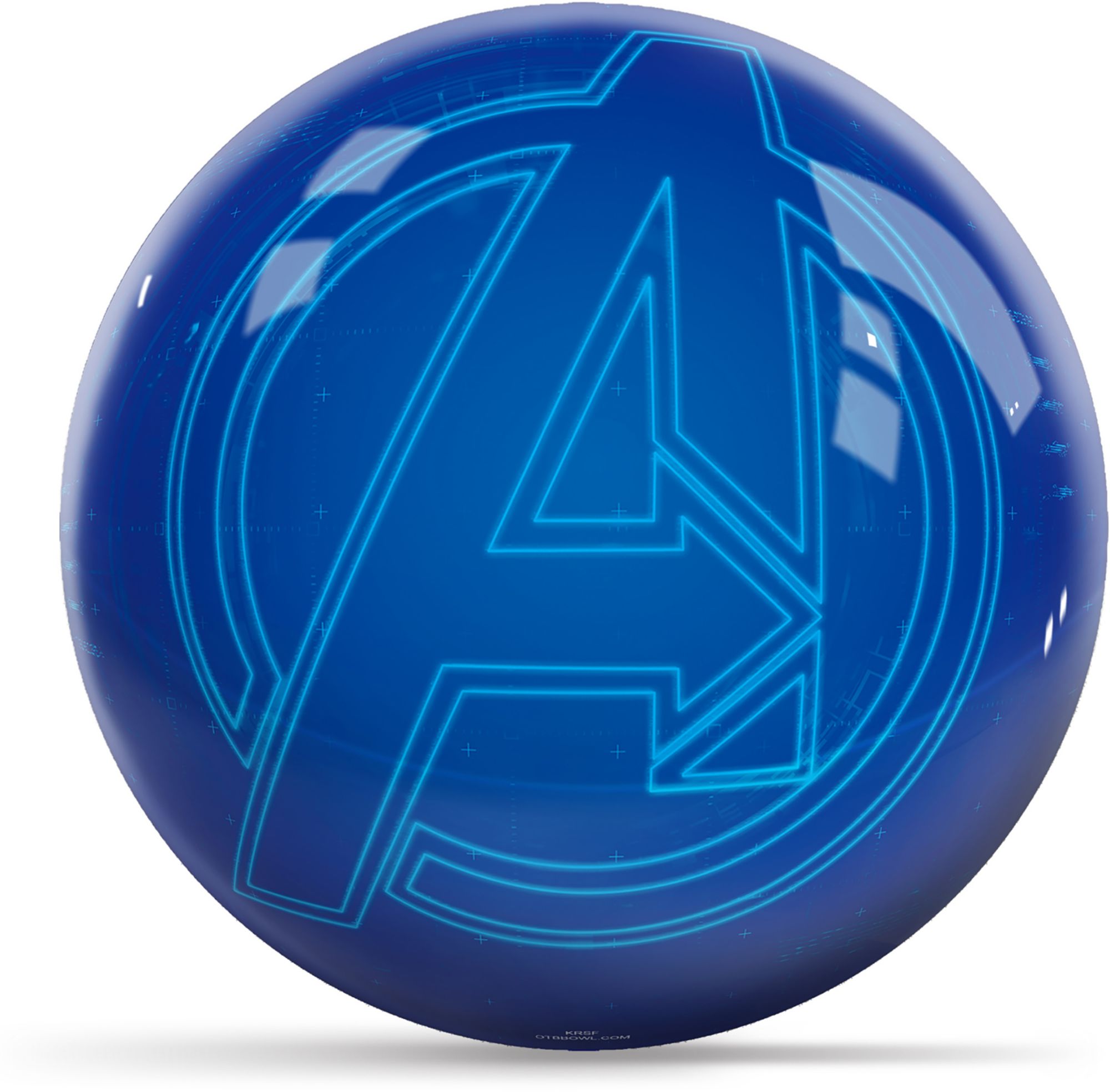 KR Strikeforce Marvel Avengers Blue Logo Bowling Ball, Multi