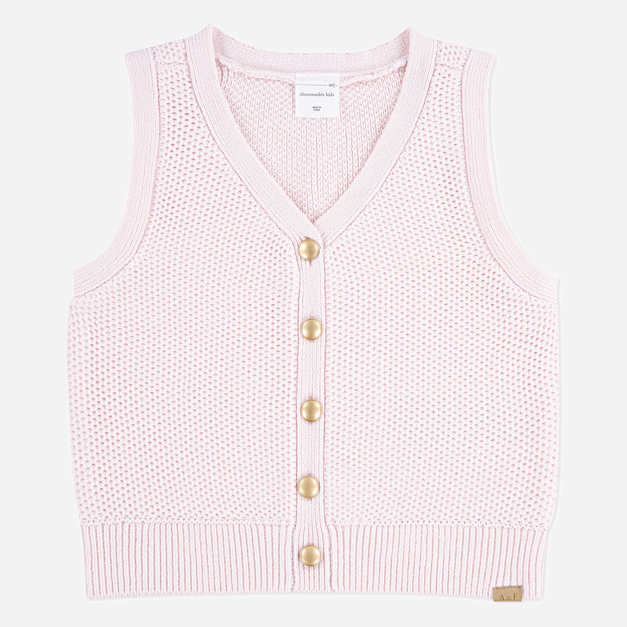 abercrombie kids sweater vest, Size 9/10, Mauve
