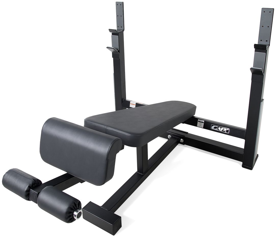 CAP Barbell Olympic Decline Bench with Uprights, Black