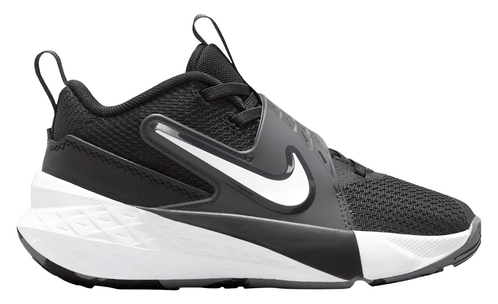 Nike Kids' Preschool Hustle D12 Basketball Shoes, Size 12, Black/White/Anthracite