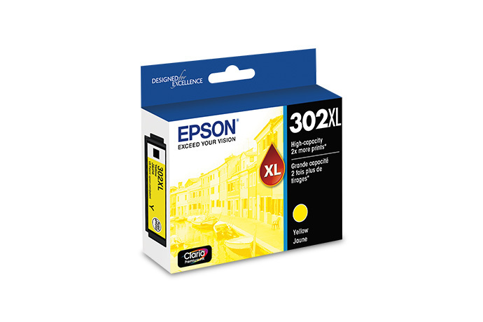 Epson 302XL, Yellow Ink Cartridge, High-