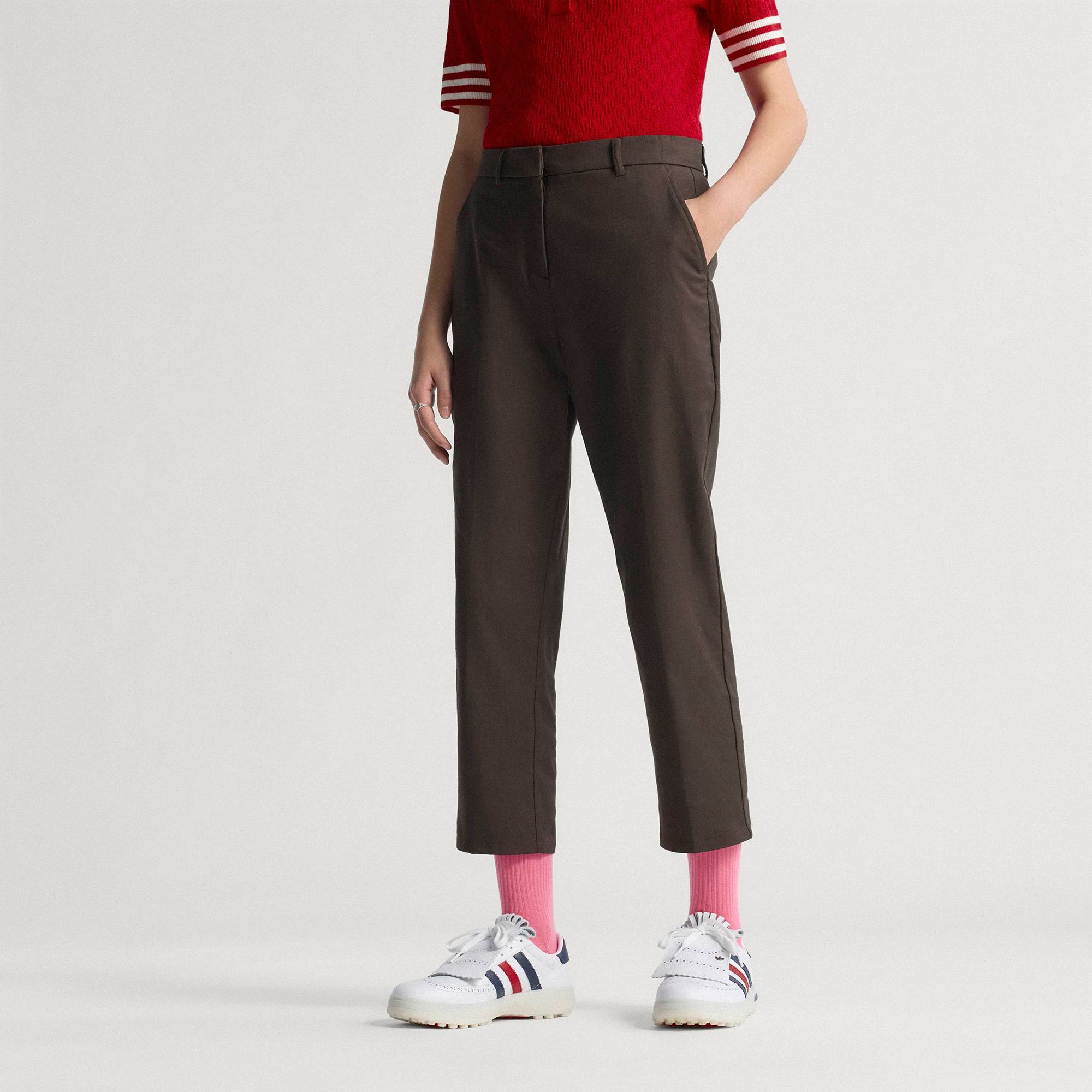 adidas Originals Women's Golf Pant, Size 10, Dark Brown