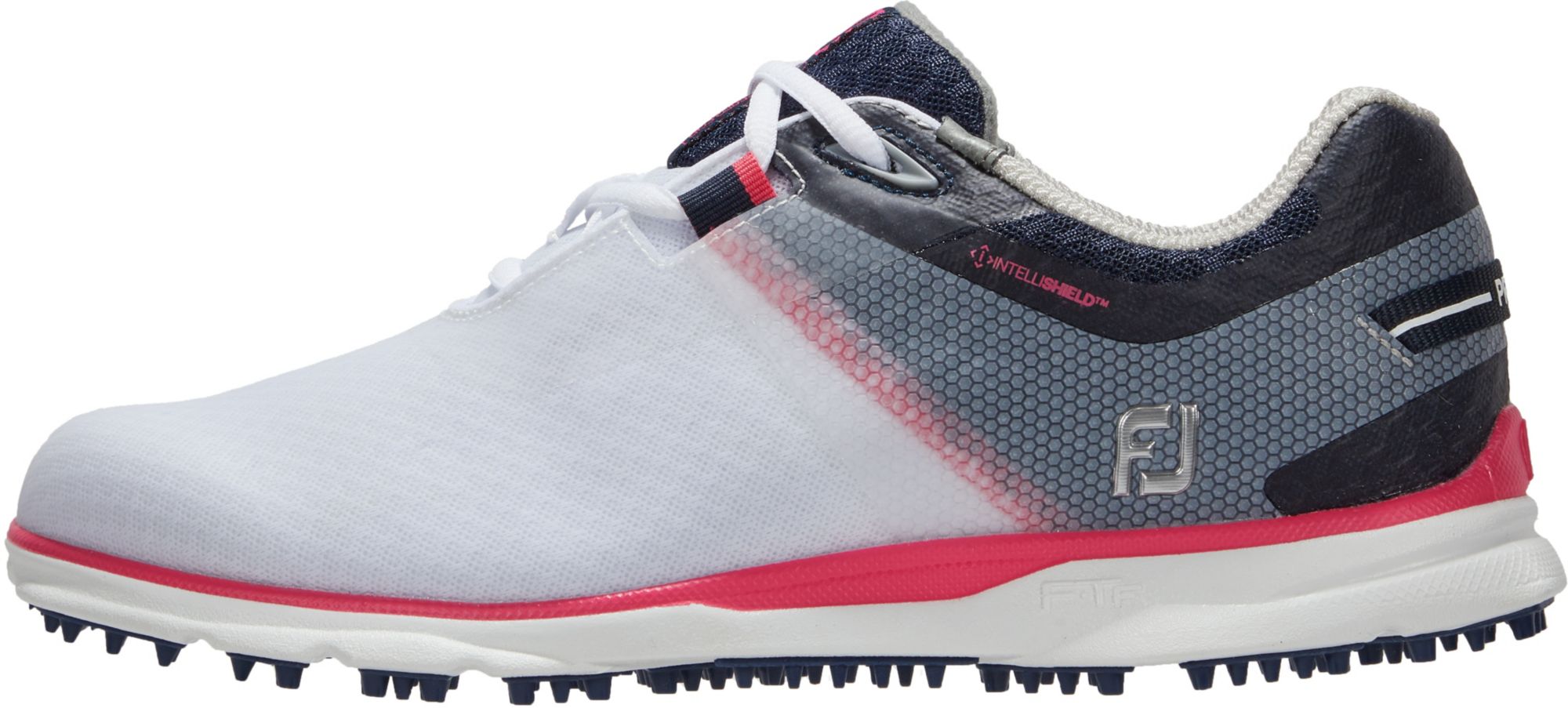 FootJoy Women's 2022 Pro/SL Sport Golf Shoes(Previous Season Style), Size 7, White/Blue/Pink