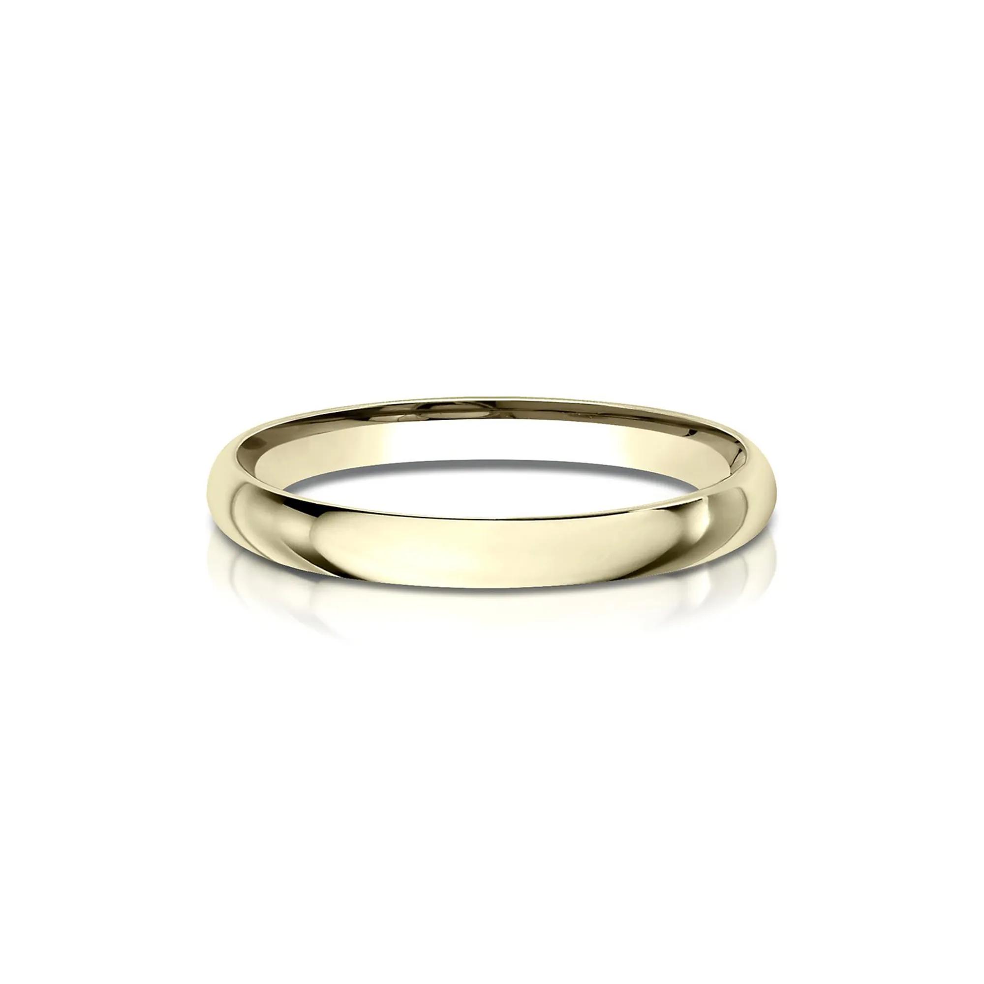 Wedding Band Ring | 14K Yellow Gold | Size 11 | 2mm | Helzberg Diamonds