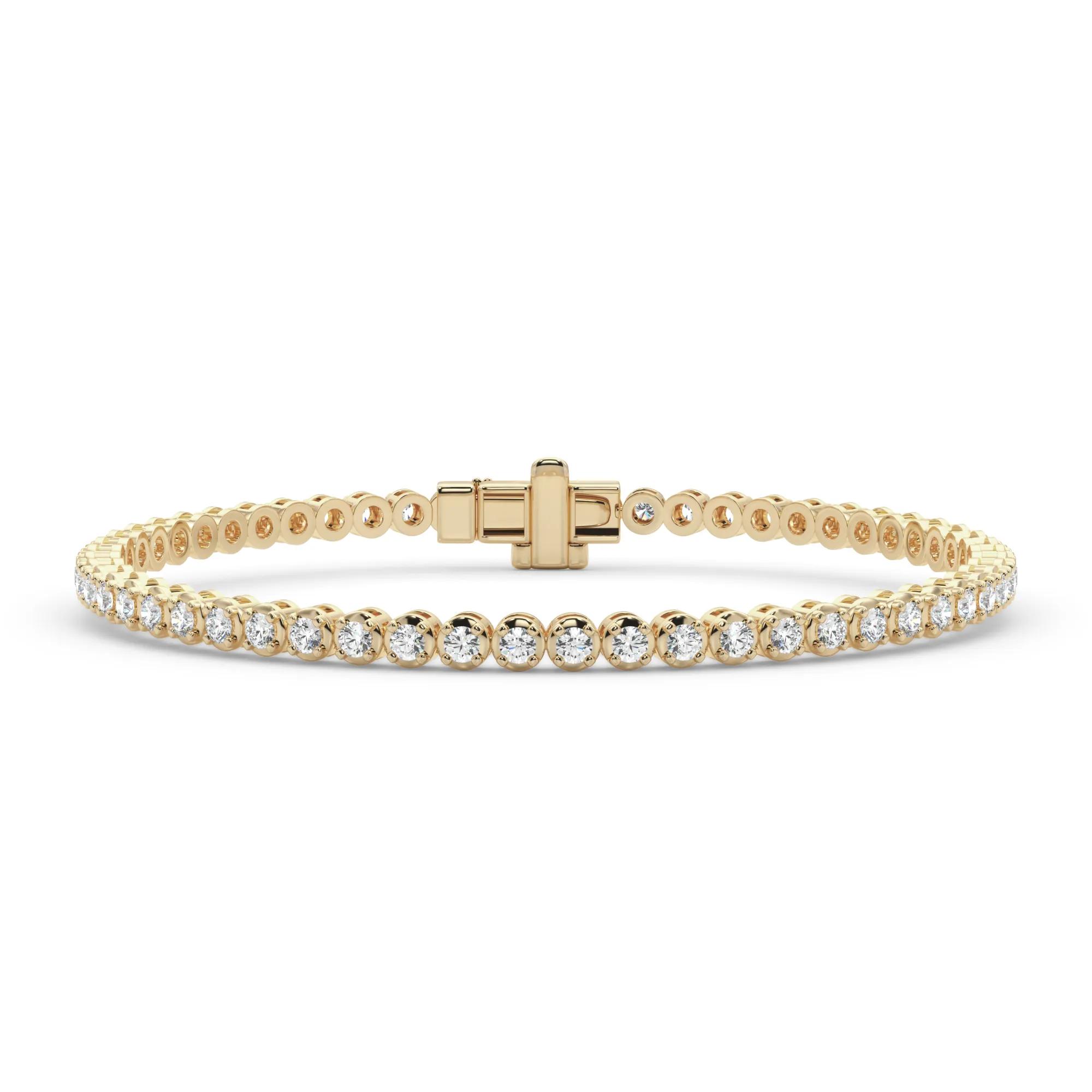 3 3/8 ct. tw. Diamond Tennis Bracelet | 10K Yellow Gold | Size 2.00mm | Helzberg Diamonds