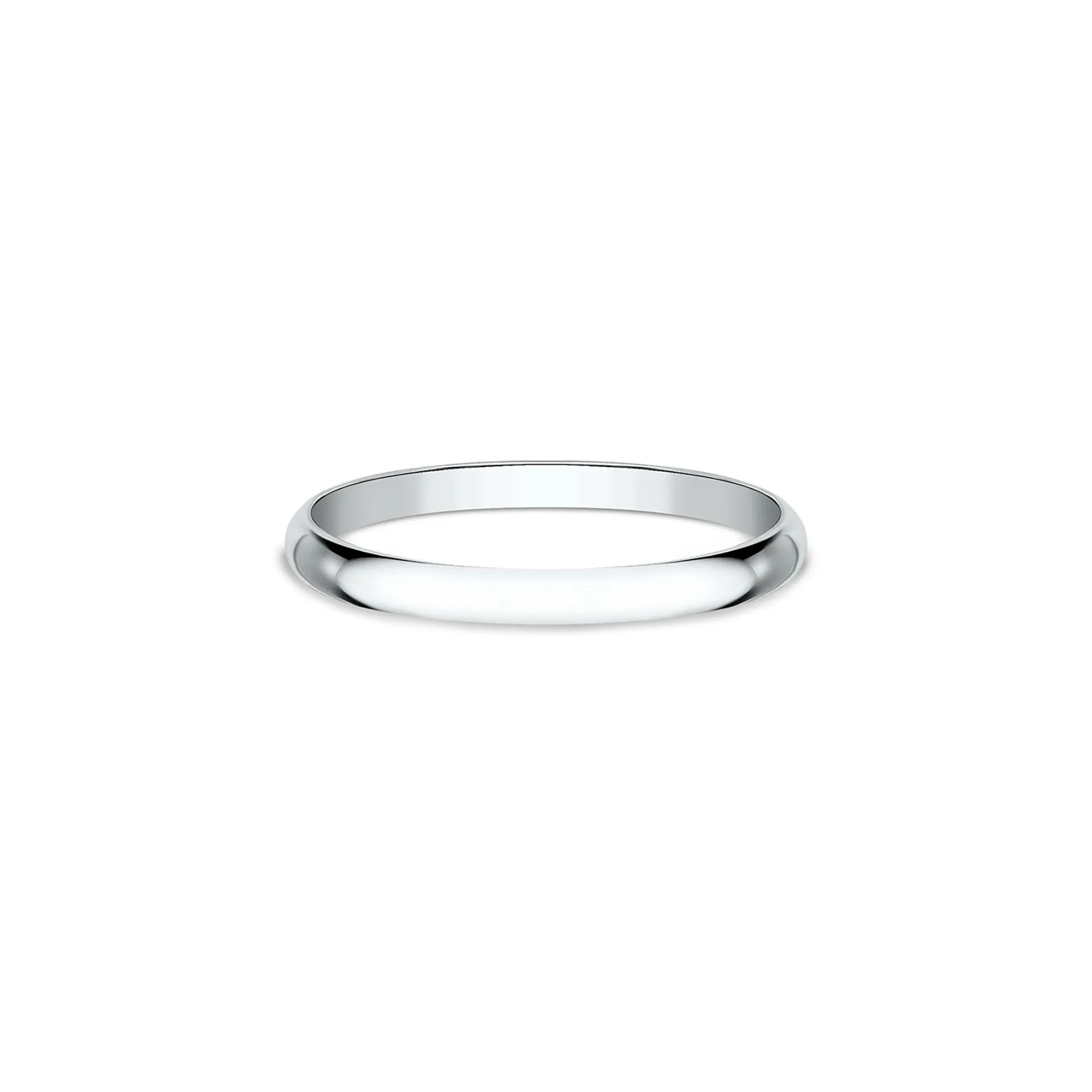 Thin Wedding Band Ring | 14K White Gold | Size 8 | 1mm | Helzberg Diamonds
