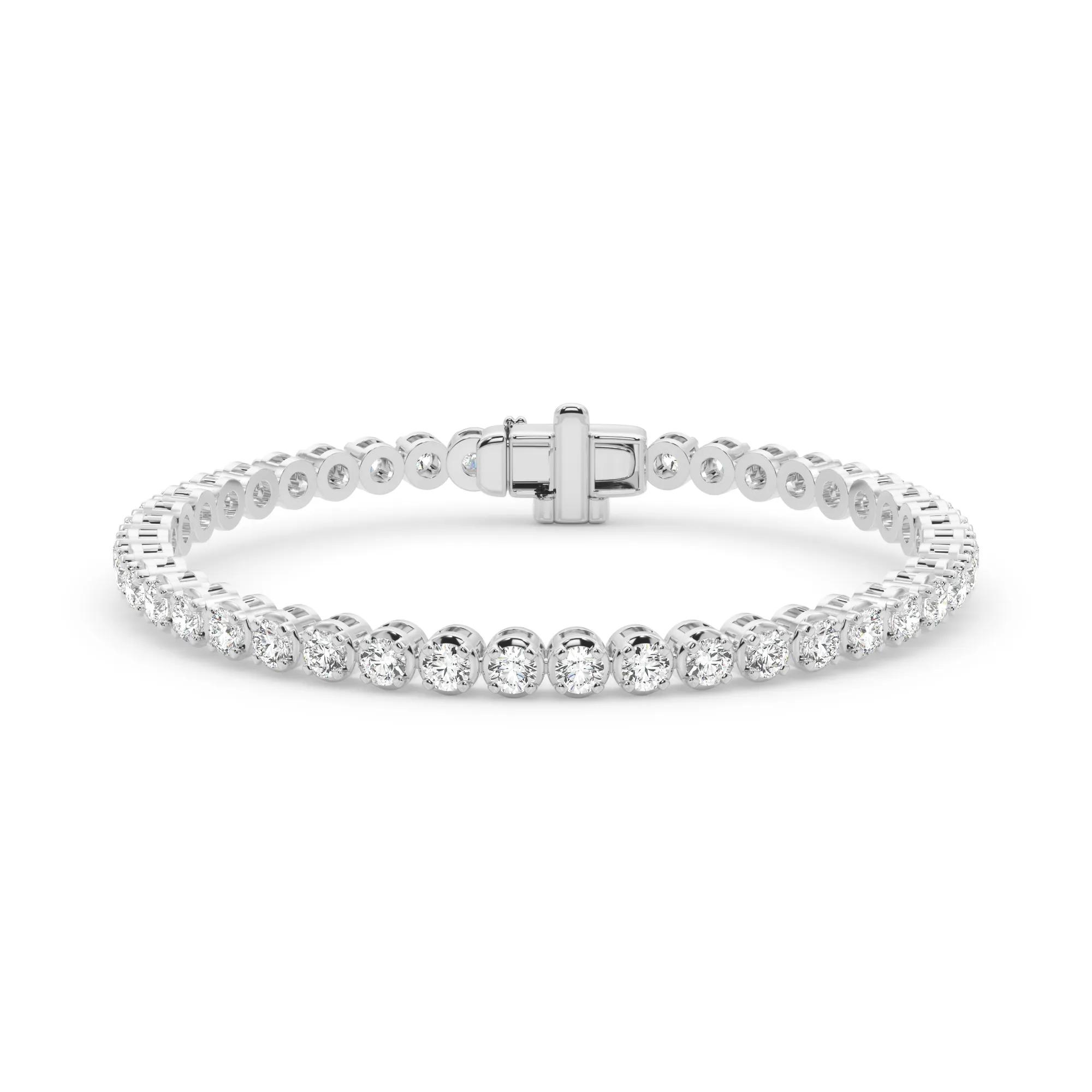 8 1/2 ct. tw. Diamond Tennis Bracelet | 10K White Gold | Size 6.5" | Helzberg Diamonds