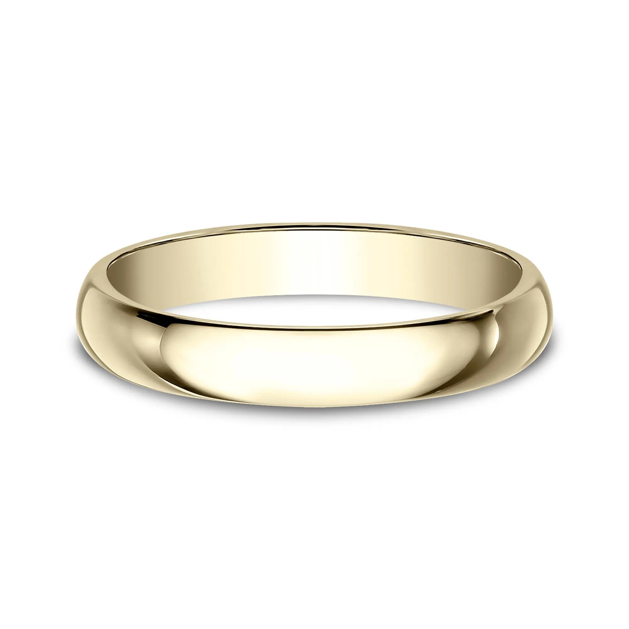 Wedding Band Ring | 10K Yellow Gold | Size 12 | 3mm | Helzberg Diamonds