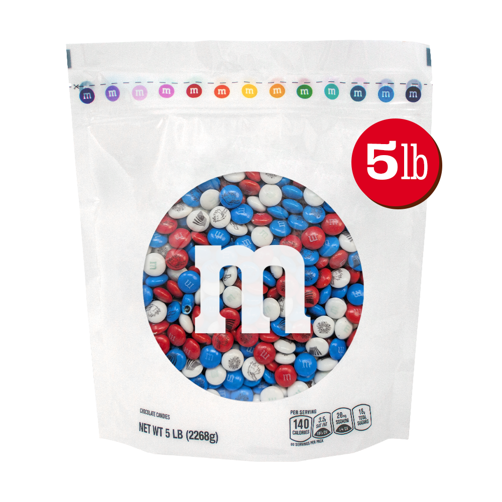 red, white, and blue bulk candy