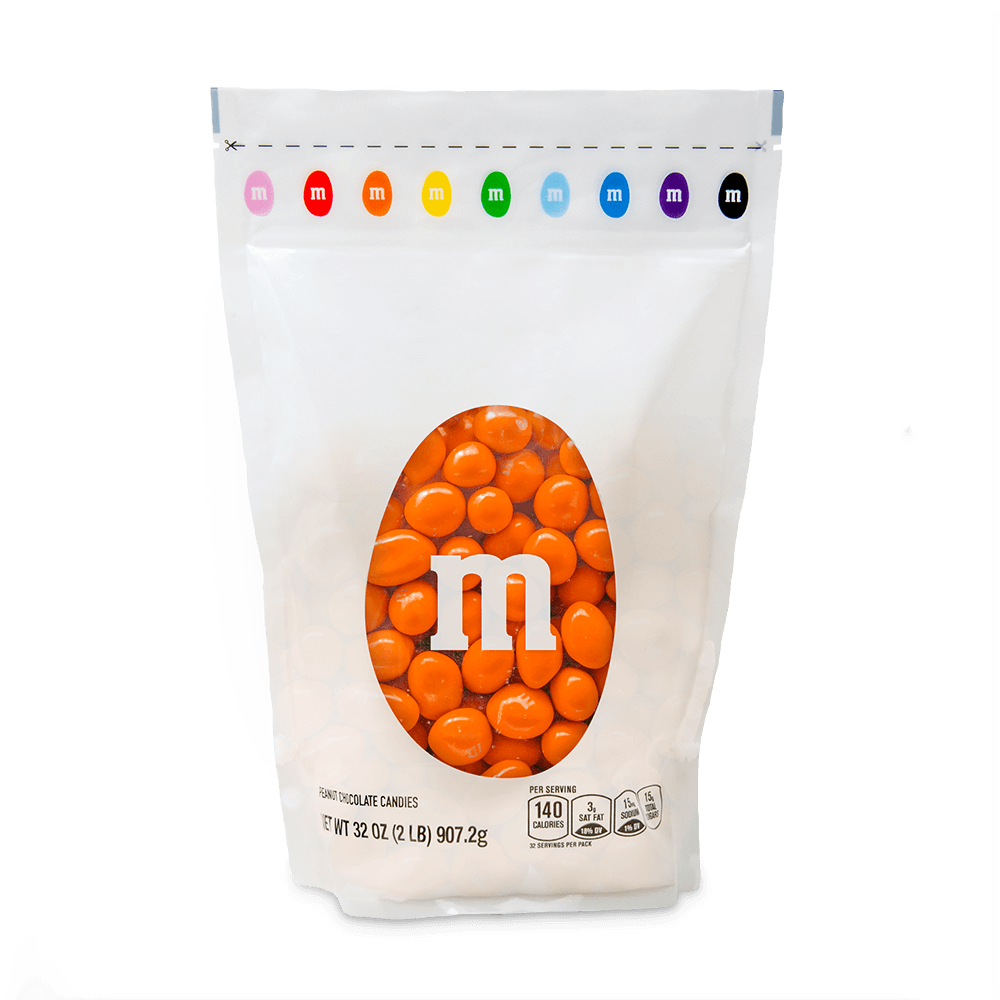 peanut M&M'S orange candy
