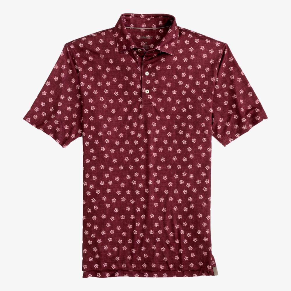 Johnnie O Texas A&M Aggies Stadium Exeter Polo Shirt, Maroon