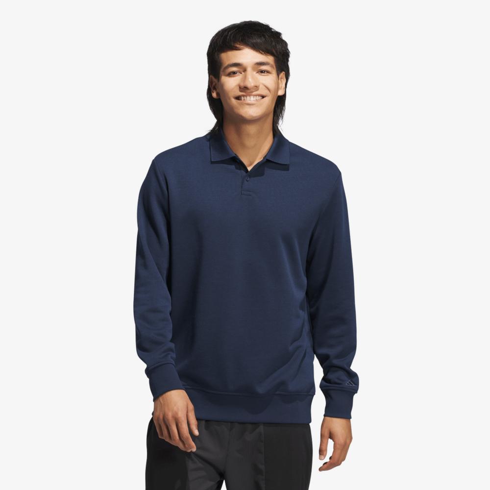adidas Go-To Long Sleeve Polo Shirt, Navy, XL