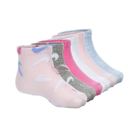 Nike Girls Infant Quarter Socks 6 Pairs